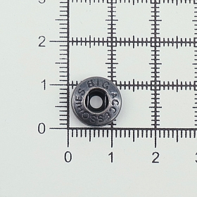 1327 Часть кнопки 5 (S-образная) 11,5мм (B) металл, черненый BIG