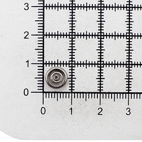 1818/07 Часть кнопки трикотажной 7мм (C) цв.металл, никель BIG