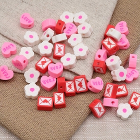 Бусины из полимерной глины 'Любовное послание', 50шт/упак, Astra&Craft