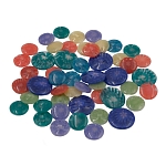 Пуговицы пластиковые 'Цветное ассорти', диаметр 15, 21 мм, 8 цветов, набор 50 шт
