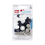 393008 Kнопки Prym Color Snaps 12,4 мм белый/серый/черный 30 шт, Love Prym