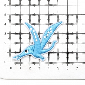 Термоаппликация 'Летающий динозавр', голубой 4,6*6,3см, Hobby&Pro