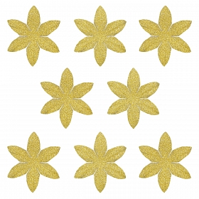 YX15-119 Бумажные лепестки с блестками 'Ромашка', d 4,5 см, упак./8 шт.