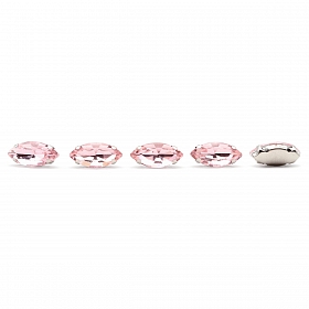 МЦ011НН715 Хрустальные стразы в цапах формы 'миндаль', розовый 7х15 мм, 5 шт. Astra&Craft