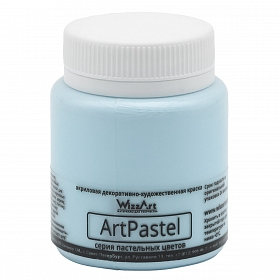 Краска акриловая ArtPastel, бледно-голубой, 80мл, Wizzart