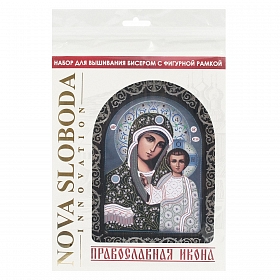 СН5035 Набор для вышивания бисером 'Венчальная пара Богородица Казанская' 13,5*10 см