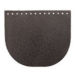 Крышечка для сумки Крупный Крокодил, 20,4см*17,2см, дизайн №2005, 100% кожа