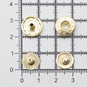 Кнопка №54 (S-образная) 12,5 мм металл (уп.~1440шт) NEW STAR