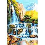 1194 Набор для вышивания Риолис 'Пейзаж с водопадом', 40*60 см