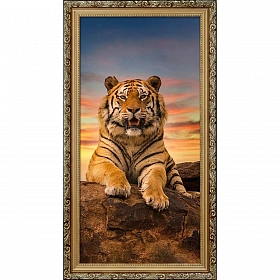 АЖ-4142 Алмазная мозаика 'Довольный тигр' 30*60см