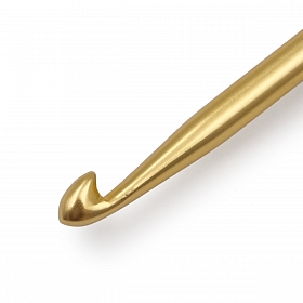 30807 Крючок для вязания с эргономичной ручкой BasixAluminum 5мм, алюминий, золото/черный, KnitPro