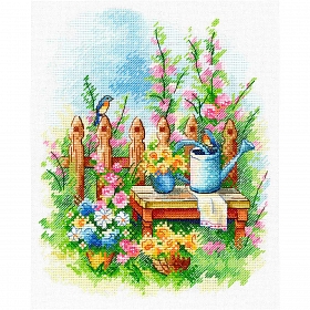 А-067 Набор для вышивания МП Студия 'Цветущий сад' 17*21 см