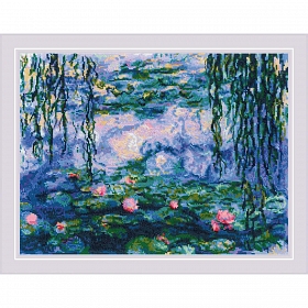 2034 Набор для вышивания Риолис 'Водяные лилии' по мотивам картины К. Моне' 30*40см