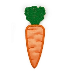 7019 Термоаппликация 'Морковь', оранжевый, 25*80мм упак/10 шт