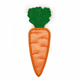 7019 Термоаппликация 'Морковь', оранжевый, 25*80мм упак/10 шт