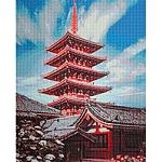 Cr 450135 Алмазная мозаика 'Буддийский храм в Токио', 40х50см, Cristyle