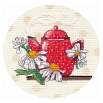 1588 Набор для вышивания ОВЕН 'Чайная миниатюра-3' 15*15см