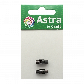 4AR358 Замок магнитно-поворотный для круглого шнура 3*15мм, 2шт/упак, Astra&Craft