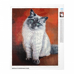 Cr 450066 Алмазная мозаика 'Бирманская кошка' Мария Сергеева, 40*50см, Cristyle