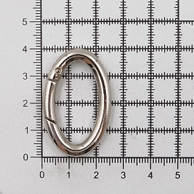 Карабин-кольцо 30*15мм (40*25мм) металл, никель