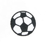 Термоаппликация 'Футбольный мяч', маленький, 3.9*3.9см, Hobby&Pro