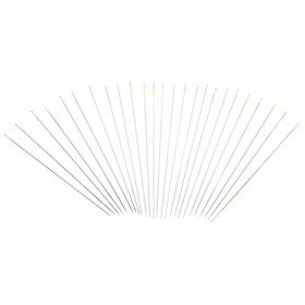 07152 Иглы ручные для бисера с золотым ушком Beading №11, 25шт, PONY