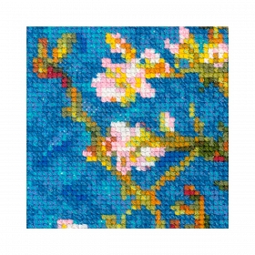 1698 Набор для вышивания Риолис 'Цветущий миндаль' по мотивам картины Ван Гога 40*30 см