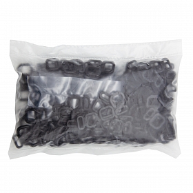 01-7150 Пряжка-застежка для белья 7мм пластик, черный BIG