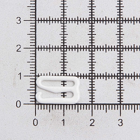 ГВ1009 Крючок 12мм металл/эмаль, белый