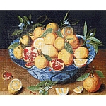Cr 540112 Алмазная мозаика 'Натюрморт с лимонами, апельсинами и гранатами' Якоб Ван Хюльсдонк, 50*40см, Cristyle
