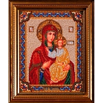 В163 Набор для вышивания бисером 'Кроше' 'Смоленская Богородица', 20x25 см