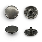 1355 Кнопка 5/15 (S-образная) 15мм (A) металл, темное серебро BIG