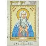 ACK-091 Схема для вышивки иконы бисером на натуральном художественном холсте 'Святой Макарий (Макар)' 17*23см