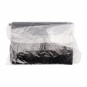 7819173 Пакет полиэтиленовый с вырубной ручкой, черный 20-30 См, 50 мкм, 50шт/упак