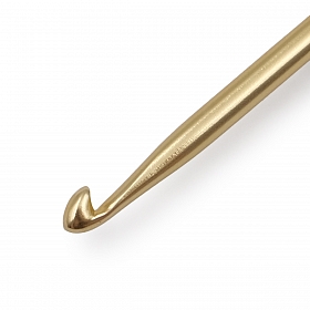 30805 Крючок для вязания с эргономичной ручкой BasixAluminum 4мм, алюминий, золото/черный, KnitPro