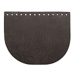 Крышечка для сумки Русские Узоры, 20,4см*17,2см, дизайн №2013, 100% кожа