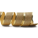 QR-005 Лента упаковочная (с глиттером) золото 5см*10м