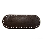 Дно для сумки кожаное Крупный крокодил, 26см*9,5см, дизайн №4025, 100% кожа
