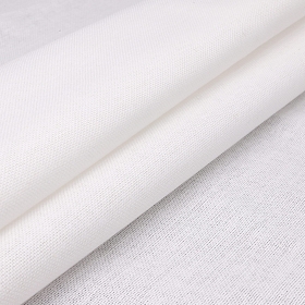 7845(8025) Ткань для вышивания равн. переплетения, цвет белый, 50% п/э, 50% хлопок, 49*50см, 30ct Astra&Craft