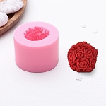 1210668 Молд силикон для свечей/мыла/смолы/гипса/кондитер. 6,5*4,5 см 'Розовый букет', цвет МИКС