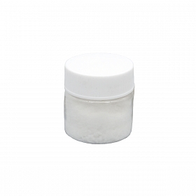 АК-0010-1 Пыльца бархатная 0,1мм в баночке 20мл белая