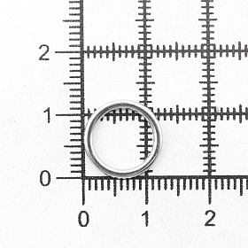 ГМХ3439 Кольцо 10мм металл, никель