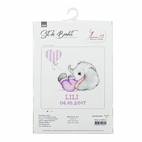B1133 Набор для вышивания 'Baby girl' 14*15,5 см, Luca-S