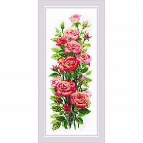 2057 Набор для вышивания Риолис 'Июльские розы' 20*50 см