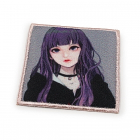 926083 Термоаппликация Аниме-Девочка фиолет.волосы Prym