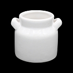 AR069 Бидон мини керамический 5*6,5см, цв. белый