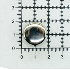 5653 Кнопка 9/17 (O-образная) 17мм (A) цв.металл, никель BIG