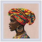 2164 Набор для вышивания Риолис 'Женщины мира. Африка' 30*30см